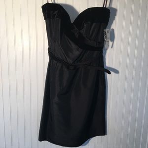 NWT Laundry LBD Size 12 Velvet Shiny Black Dress